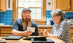 Eric and Lynn Peterson at kitchen table