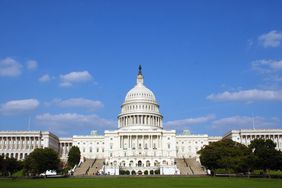 Full view of US Capitol Building in Washington, DC