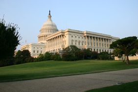 A wide shot of Congress